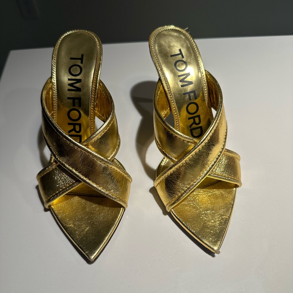 Gold Tom Ford Heels